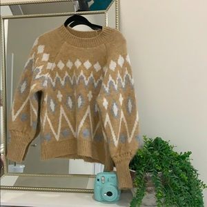 Aztecs/ western print sweater